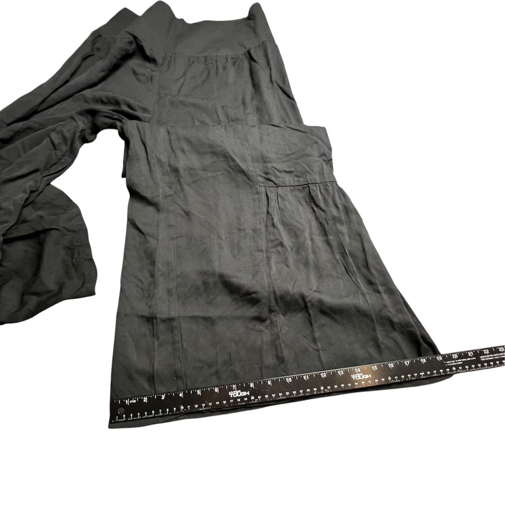 SHEIN Black Tiered Wide Leg Pants High Waisted Flowy Palazzo Trousers XL - Picture 12 of 14